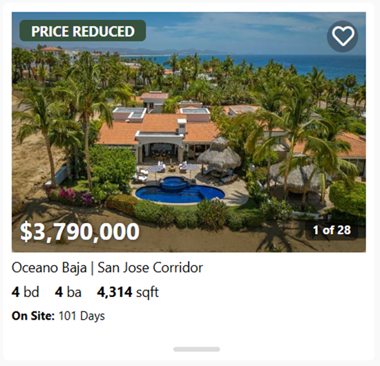 Oceano Baja | San Jose Corridor | Palmilla Homes For Sale